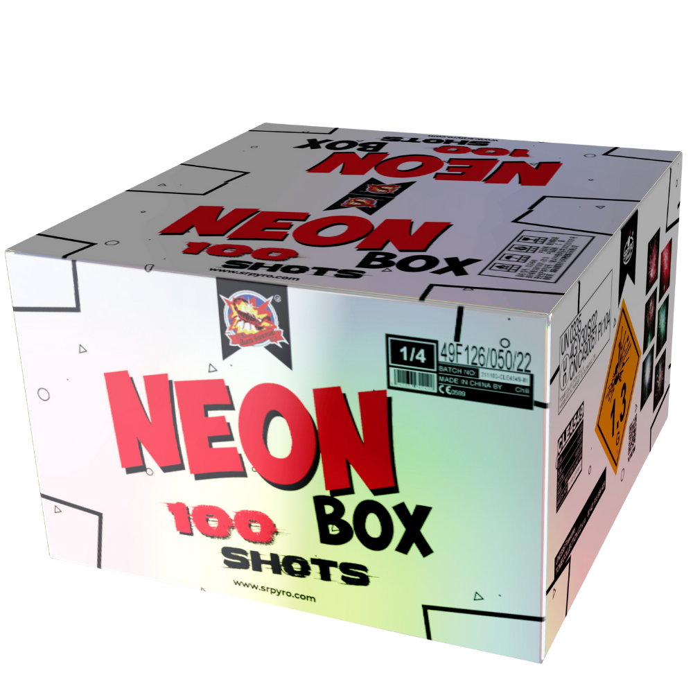 Ohňostroj Neon box 30mm 100rán 1ks/ctn