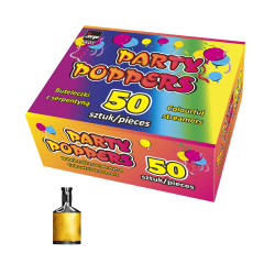 Party popper konfety mix farieb 50ks/bal