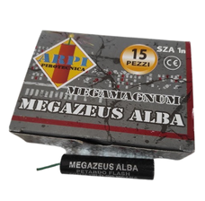 Petardy Megazeus alba 15ks/bal